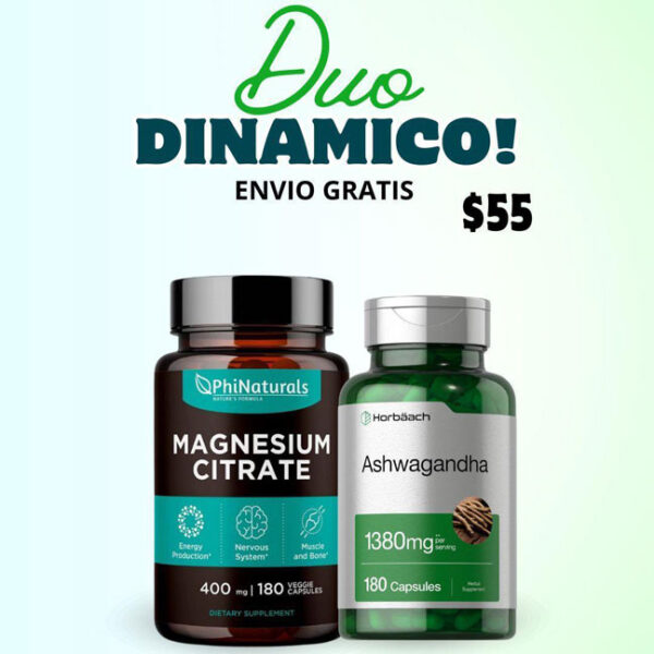 Duo Dinámico Magnesio + Ashwagandha